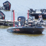 Justin Hamner preparing to load his boat on day 2 of the 2024 Bassmaster Classic.