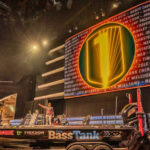 Justin Hamner on stage at the 2024 Bassmaster Classic
