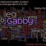 Gabby DeSouza Propeller Accident Hospital Stay Wordle