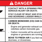 ABYC consolidated transom warning