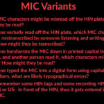 MIC Variants in BARD