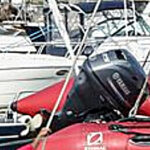 Centerport Yacht Club RIB outboard motor involved in the accident