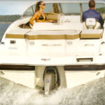 Chaparral 226 boat swim platform seats and stern drive from their 2013 catalog