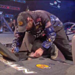 Ott Defoe in Nitro livewell for his final bag in 2019 Bassmaster Classic, Knoxville Tennessee