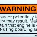 Ladder Propeller Warning Decal