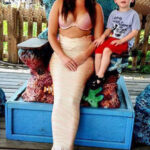 Mermaid Samantha greeting boy