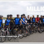 Cyclists in Milligan Charity Ride