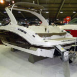 Chaparral 257 SSX boat with swim platform seats