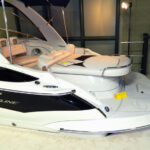 Swim platform seat on Crownline boat