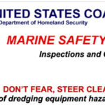 U.S. Coast Guard Marine Safety Alert regarding the hazards of dredging equipment. Heading of the document.