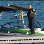 Wake board boat in Walter Greer fatal boat propeller accident at Echo Reservoir, Utah.