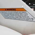 Super Air Nautique GS aft facing seat warning