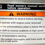 Multiple warnings. 2014 Tulsa Boat Show, including owner's manual.