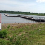 Docks at Wolf Creek boat ramp, Grand Lake, Grove Oklahoma in May 2015