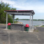 Weigh in station at Wolf Creek boat ramp, Grand Lake, Grove Oklahoma