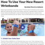 Wyndham Resorts RFID wristbands